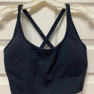 Zyia Active Black Angle Grid Bra size XL